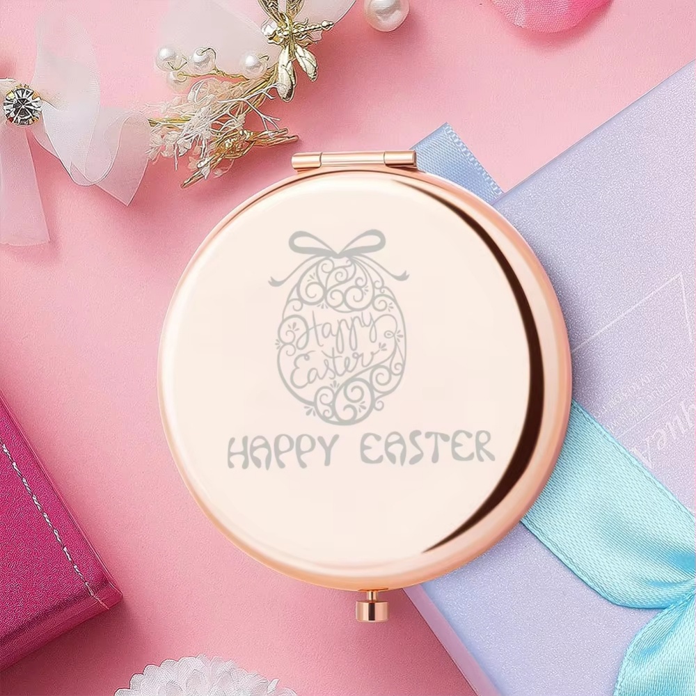 Beauty Makeup Names - Cermin Rias Lipat Bulat dengan Nama