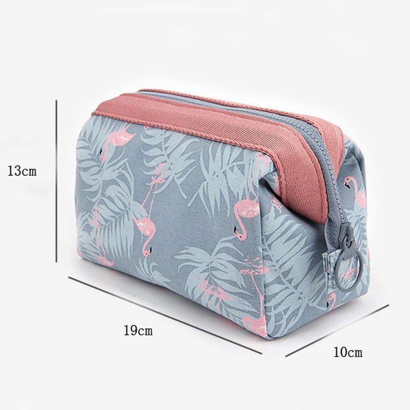 Tas Makeup Flamingo Tahan Air  - Makeup Beauty Necessaire ulasan dan harga