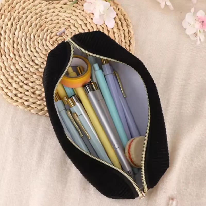 Tas Makeup Corduroy Portabel K - Beauty Makeup School ulasan dan harga