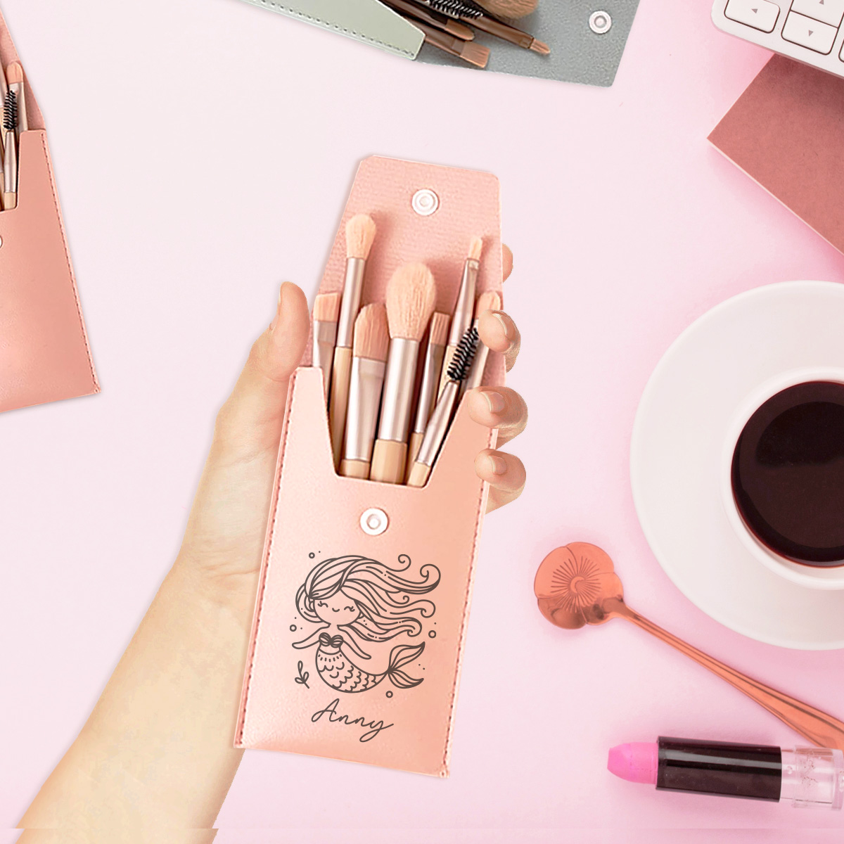 1 buah Kuas Rias Nama Kustom,  - Beauty Makeup Names ulasan dan harga