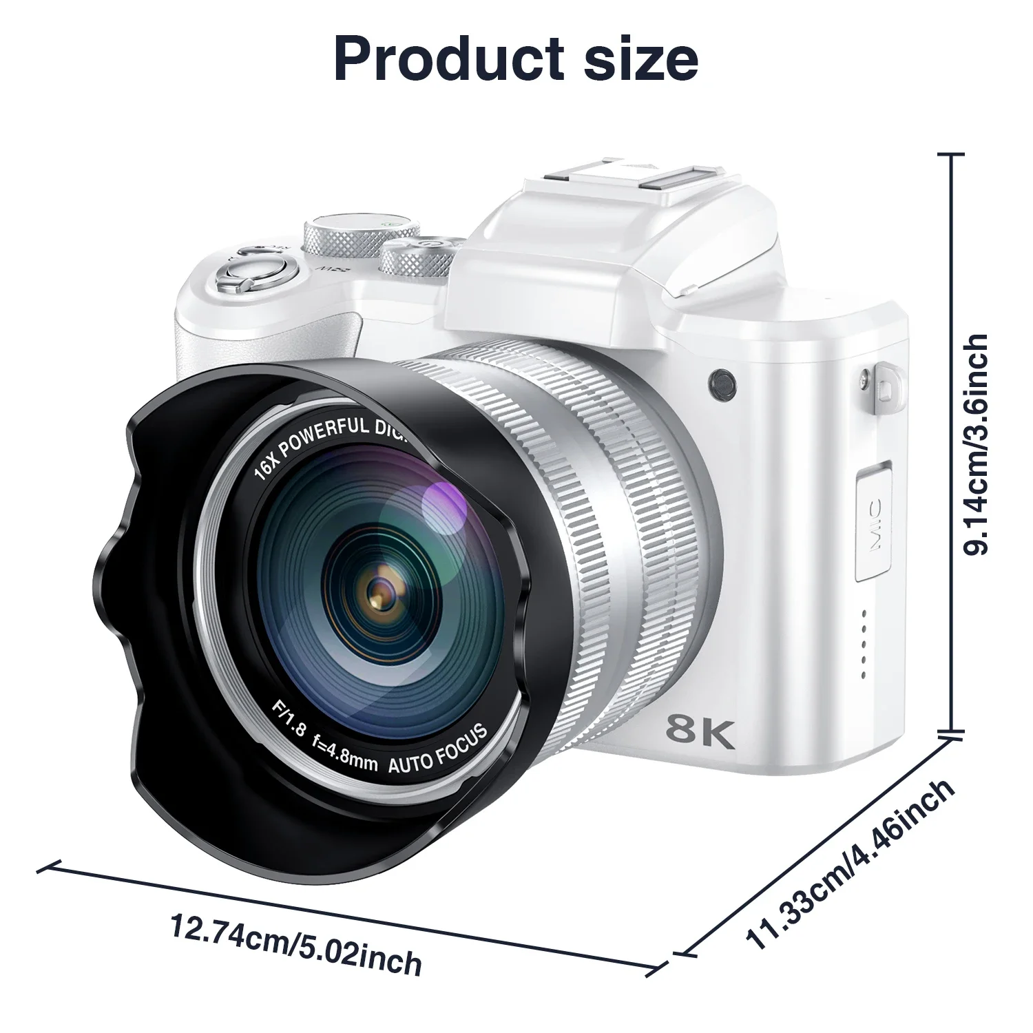 Kamera Digital Selfie 8K untuk - Beauty Makeup Camera ulasan dan harga