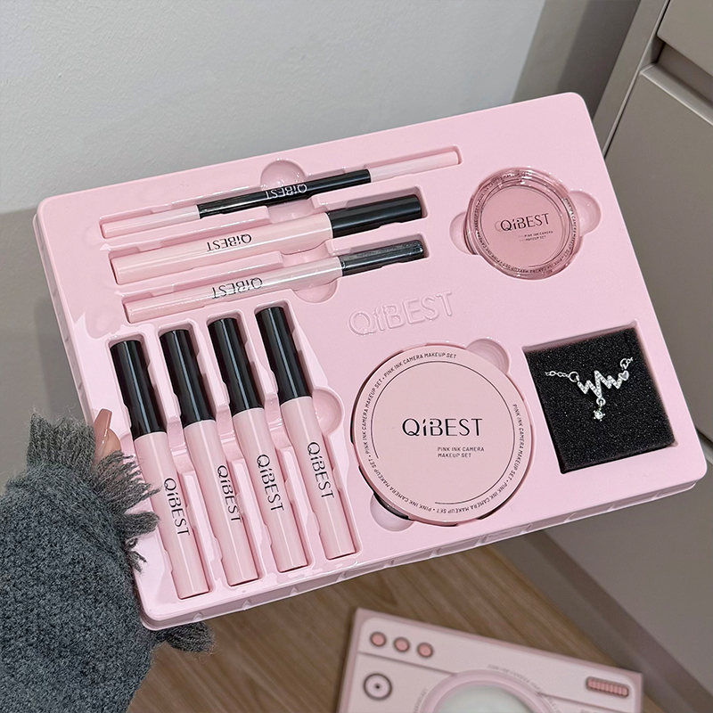 QIBEST Set Rias Wajah Pink Kam - Beauty Makeup Camera ulasan dan harga