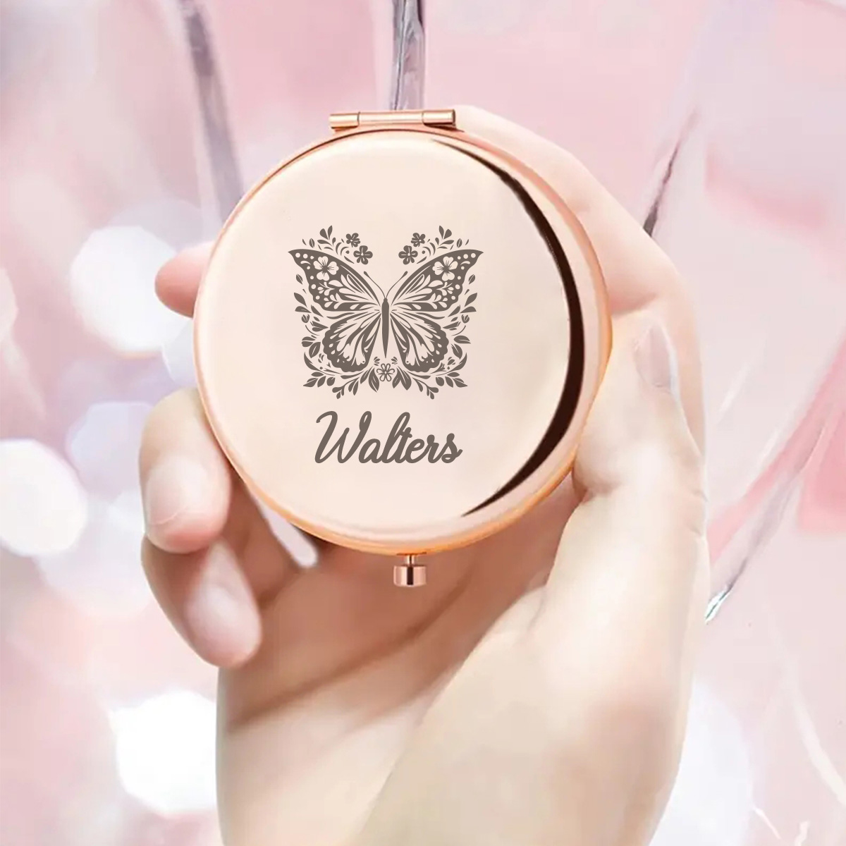1 Buah Cermin Nama Kustom Kupu - Beauty Makeup Names ulasan dan harga
