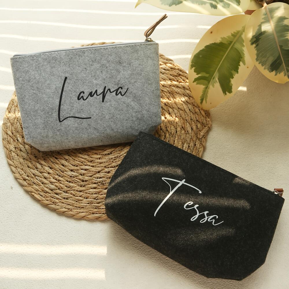 Tas Kosmetik Beludru dengan Na - Beauty Makeup Names ulasan dan harga