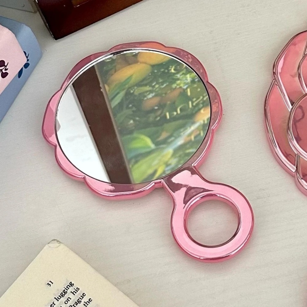 2-6 Buah Cermin Tangan Berbent - Beauty Makeup School ulasan dan harga