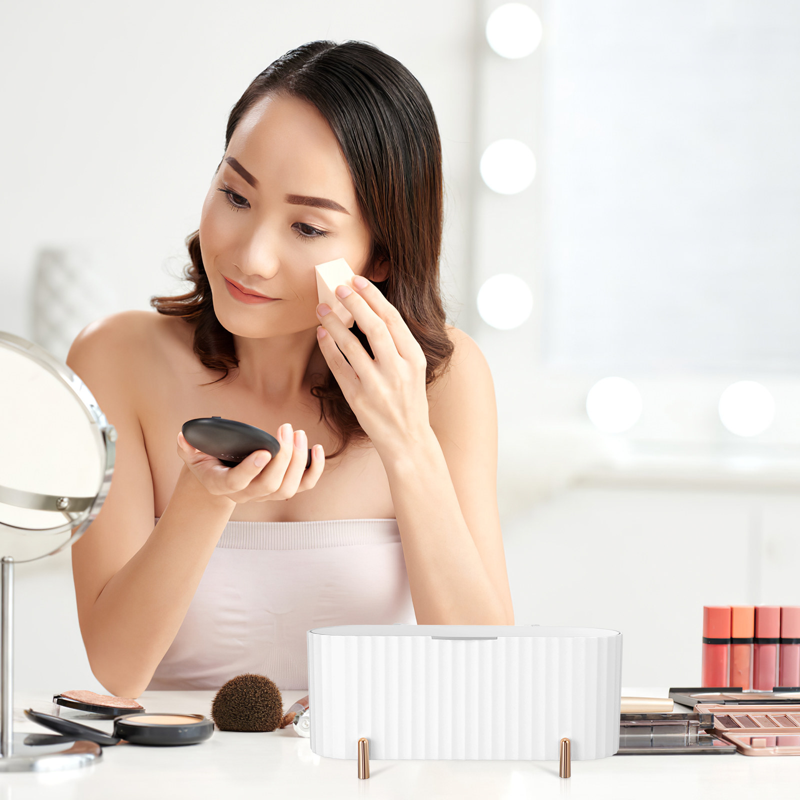 2 Buah Kotak Penyimpanan 3 Sek - Beauty Makeup Organizer ulasan dan harga